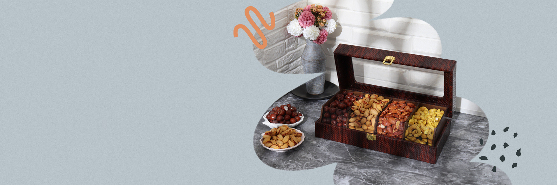 خرید باکس های آجیل صدف